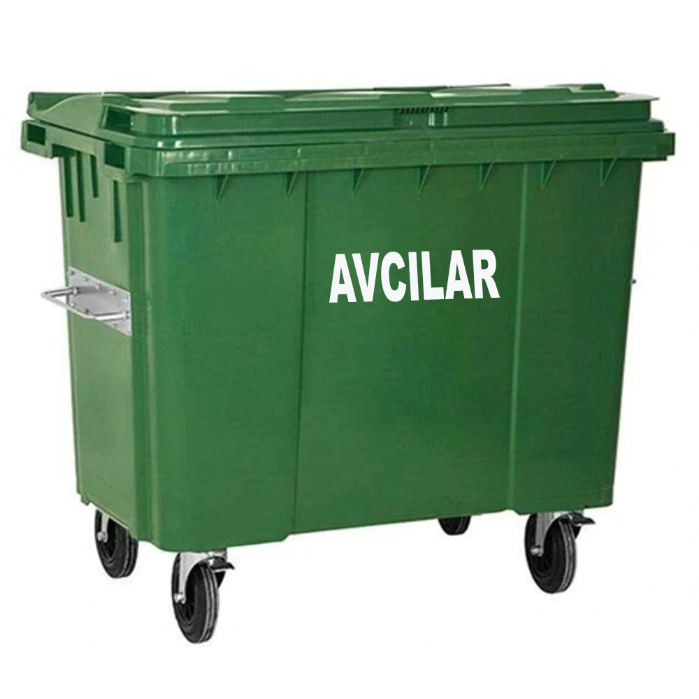 Avcılar 1100 Litre Plastik Çöp Konteyneri