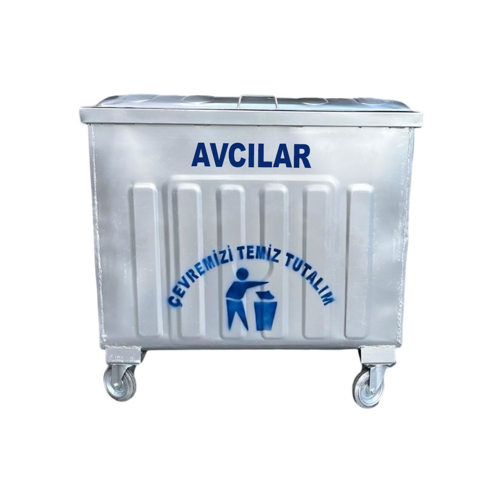 Avcılar 800 Litre Metal Çöp Konteyneri